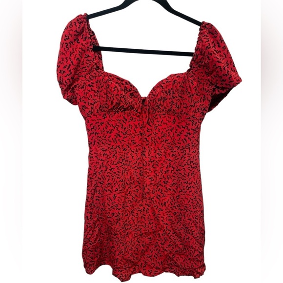 Realization Par Venus mini dress in red squiggle - size small - Picture 7 of 14